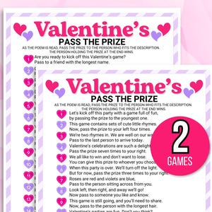 Valentines Pass the Prize Game, Valentines Pass the Present Game, Valentines Left Right Game, Valentijnsdagspel, Valentines Party Game