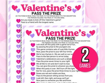 Valentines Pass the Prize Game, Valentines Pass the Present Game, Valentines Left Right Game, Valentines Day Game, Valentines Party Game
