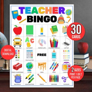 Teacher Bingo, Teacher Appreciation Bingo, Teacher Games, School Bingo, Welcome Back Bingo, First Day of School Bingo, Teacher Activities