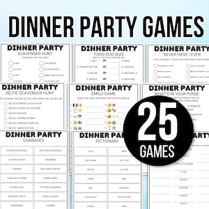 Dinner Party Games, Dinner Games, Icebreaker Games, Team Building Games, Getting to Know You Games, Icebreaker Questions, Happy Hour Games