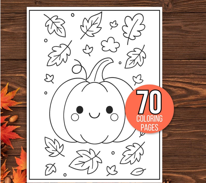 Fall Coloring Pages, Fall Coloring Book, Fall Coloring Sheets, Autumn Coloring Pages, Fall Coloring Pages for Kids, Autumn Activities, Fall