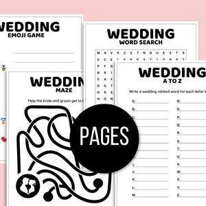 Kids Wedding Activity Bundle, Wedding Activity Pack for Kids, Kids Wedding Book, Wedding Activity Kit for Kids, Kids Wedding Coloring Pages image 3