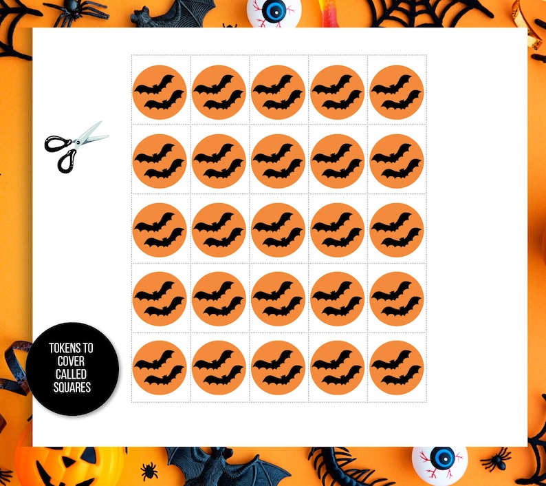 Halloween Bingo, 50 Halloween Bingo Cards, Halloween Games, Kids Halloween Party Game, Halloween Classroom Activity, Cute Halloween Activity