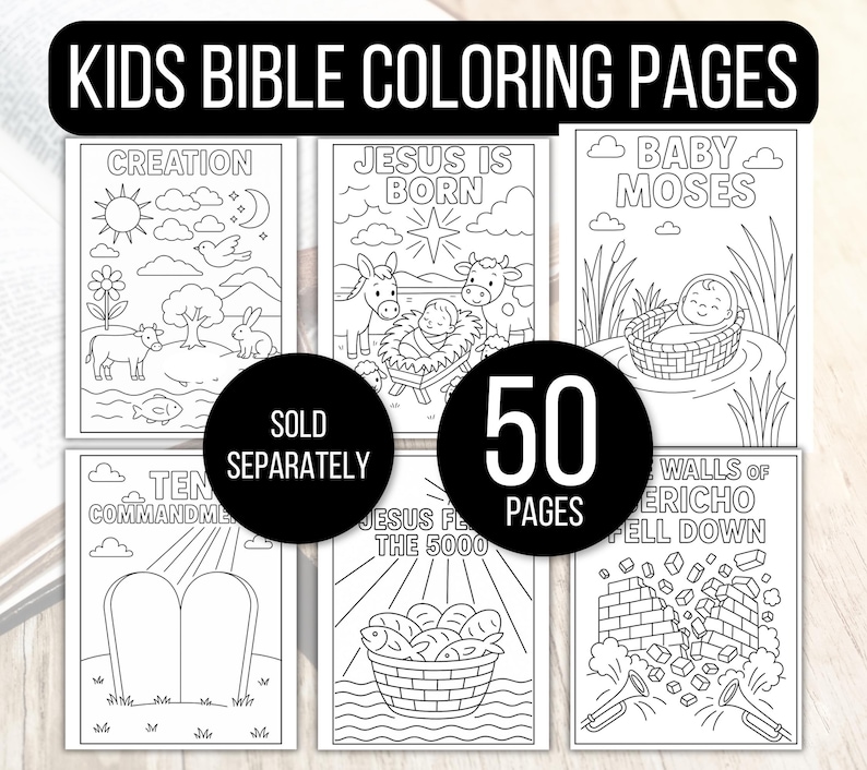 Bible Bingo, Bible Stories Bingo, 50 Bible Bingo Cards, Bible Activity For Kids, Bible Activity, Sunday School Bingo, Bible Stories Game image 8