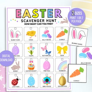Búsqueda del tesoro de Pascua, juego de búsqueda de Pascua, búsqueda de Pascua, búsqueda de Pascua imprimible, juego de Pascua para niños, búsqueda de Pascua para niños, búsqueda de Pascua para niños pequeños