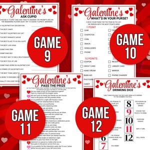 Galentines Games, 40 Printable Galentines Games, Galentine's Activities, Galentine's Party Games, Galentines Game Bundle, Adult Galentines