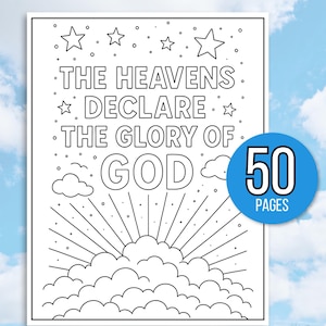 Kids Bible Verse Coloring Pages, Kid's Bible Coloring Pages, Sunday School Coloring Pages, Christian Coloring Pages, Religious Coloring Page