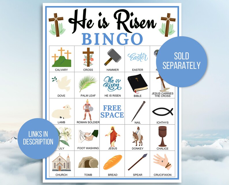 Easter Bible Trivia, Resurrection Trivia, He is Risen Trivia, Religious Easter Trivia, Holy Week Trivia, Bible Easter Games, Easter Activity