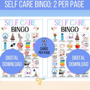 Self Care Bingo, 30 Self Care Bingo Cards, Self Care Challenge, Self Love Challenge, Wellness Bingo, Self Care Checklist, Self Care Activity