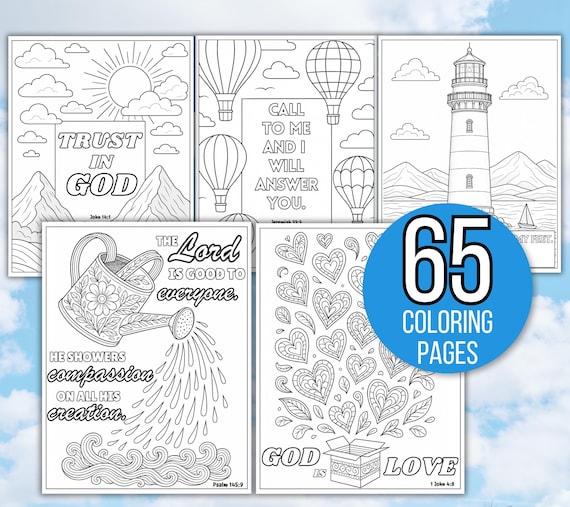 Bible Verse Coloring Pages, Bible Coloring Pages, Christian Coloring Book, Christian Coloring Sheets, Religious Coloring Pages, Bible, Bible
