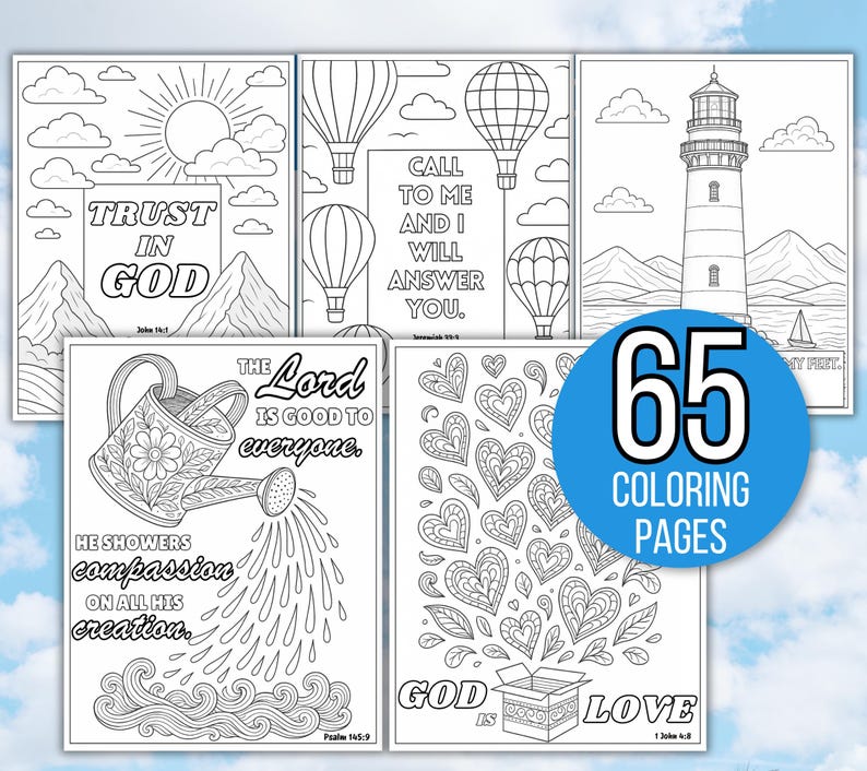 Bible Verse Coloring Pages, Bible Coloring Pages, Christian Coloring Book, Christian Coloring Sheets, Religious Coloring Pages, Bible, Bible