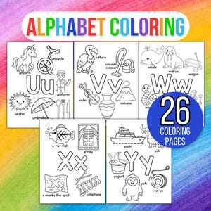 Alphabet Coloring Pages, Alphabet Coloring Pages for Kids, Alphabet Coloring Sheets, Preschool Coloring Pages, Preschool Alphabet Coloring