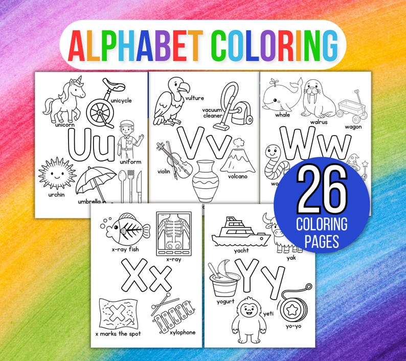 Alphabet Coloring Pages, Alphabet Coloring Pages for Kids, Alphabet Coloring Sheets, Preschool Coloring Pages, Preschool Alphabet Coloring