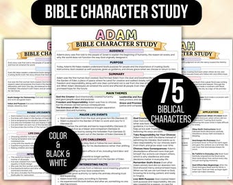 Bible Character Study Guide, Bible Made Simple, Bible Made Easy, Bible Book Summary, Bible Summary, Bible Character Summary, Biblical Guide