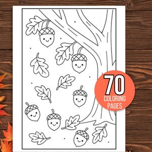 Fall Coloring Pages, Fall Coloring Book, Fall Coloring Sheets, Autumn Coloring Pages, Fall Coloring Pages for Kids, Autumn Activities, Fall