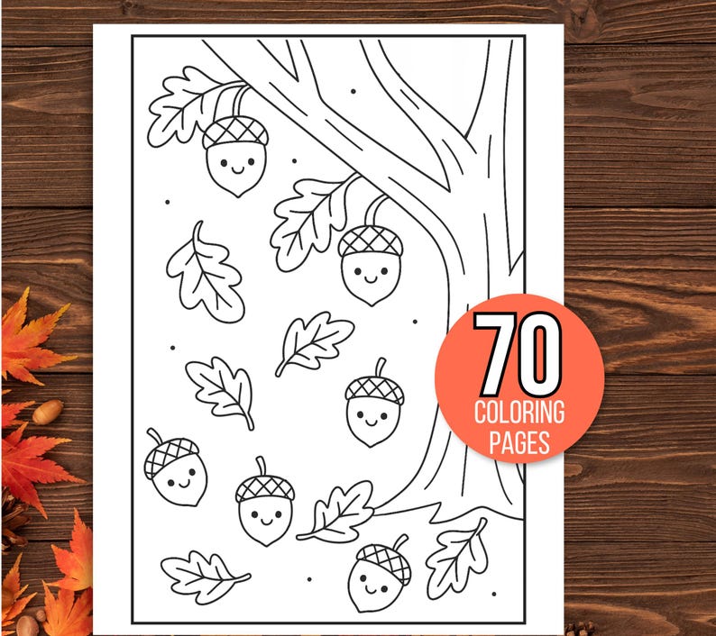 Fall Coloring Pages, Fall Coloring Book, Fall Coloring Sheets, Autumn Coloring Pages, Fall Coloring Pages for Kids, Autumn Activities, Fall