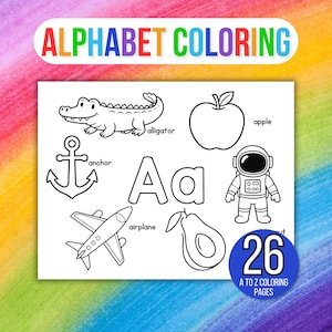 Alphabet Coloring Pages, Alphabet Coloring Pages for Kids, Alphabet Coloring Sheets, Preschool Coloring Pages, Preschool Alphabet Coloring