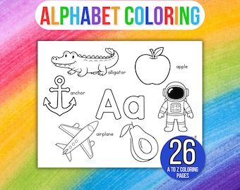 Alphabet Coloring Pages, Alphabet Coloring Pages for Kids, Alphabet Coloring Sheets, Preschool Coloring Pages, Preschool Alphabet Coloring