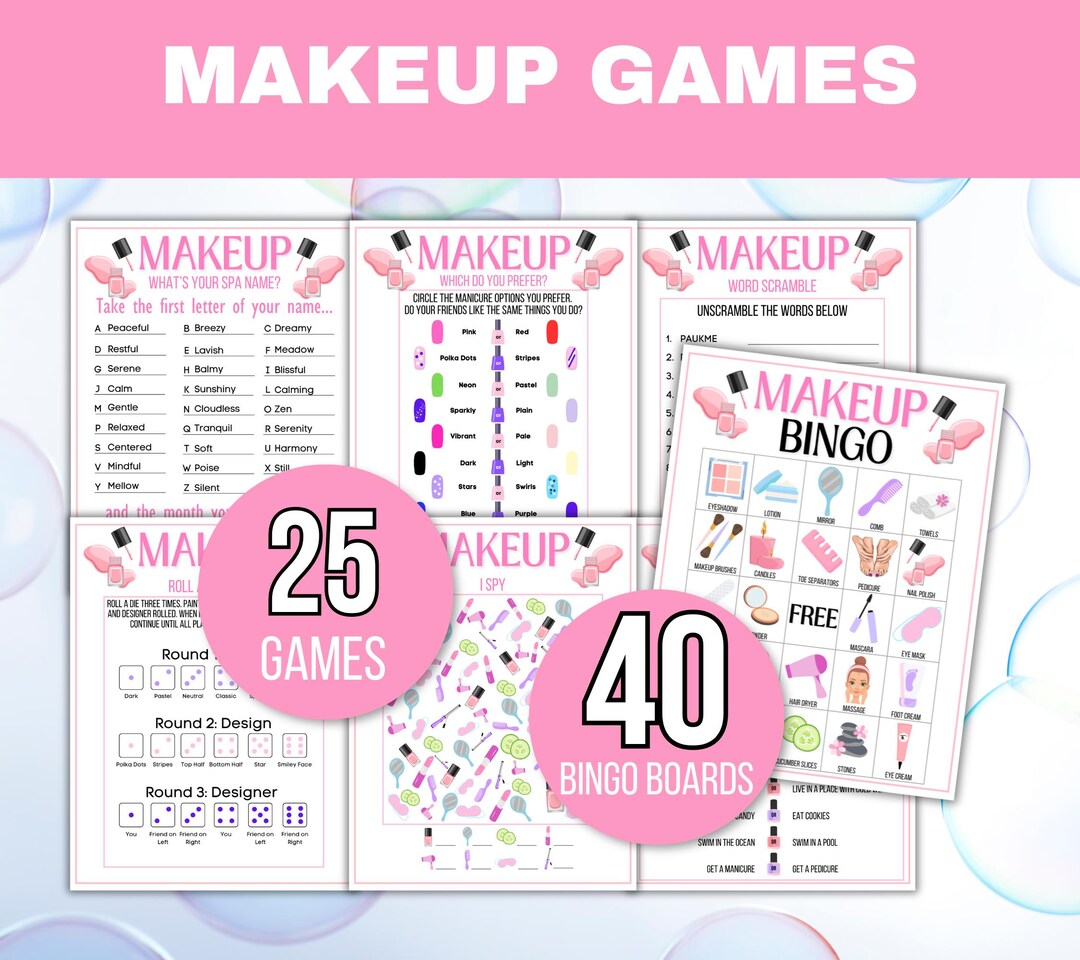 Makeup Party Games, Makeup Party Activities, Girls Makeup Party Games ...