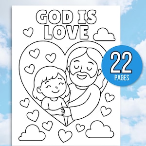 Kids Bible Coloring Pages, Jesus Loves Me Coloring Pages, Jesus Coloring Pages, Sunday School Coloring Pages, Christian Coloring, God's Love