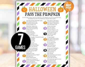 Pass the Pumpkin Games, Halloween Pass the Prize Games, Halloween Left Right Games, Halloween Party Games, Halloween Pass the Candy Games