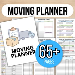 Moving Checklist, Moving Binder, Moving Planner, Relocation Planner, Moving Labels, Moving States, New Home Essential Checklist, Garage Sale