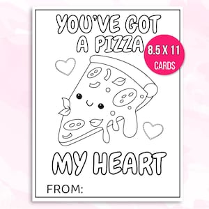 Valentines Coloring Cards, Valentines Day Valentine Cards, Valentine's Cards for Kids, Classroom Valentine Activity, Printable Valentines