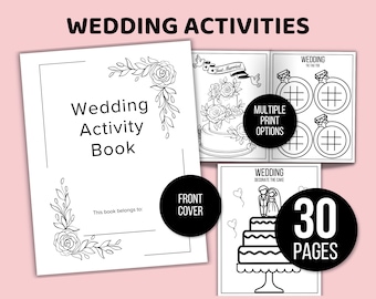 Kids Wedding Activity Bundle, Wedding Activity Pack for Kids, Kids Wedding Book, Wedding Activity Kit for Kids, Kids Wedding Coloring Pages