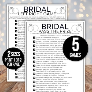 Pass the Gift Game, Bridal Pass the Gift Game, Bridal Pass the Prize Game, Bridal Activity, Bridal Shower Game, Bridal Left Right Game, Poem