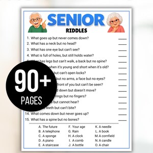 Senior Games Bundle, Activities for Seniors, Assisted Living Games, Nursing Home Activities, Senior Center Games, Senior Trivia, Senior