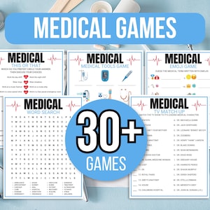 Medizinische Spiele Bundle, Medizinische Trivia Spiele, Medizinische Spiele Trivia Bundle, Medizinische Gesellschaft Spiele, Medizinische Aktivitäten, Doktor Spiel, Krankenschwester Spiel