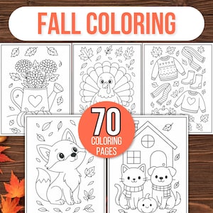 Fall Coloring Pages, Fall Coloring Book, Fall Coloring Sheets, Autumn Coloring Pages, Fall Coloring Pages for Kids, Autumn Activities, Fall
