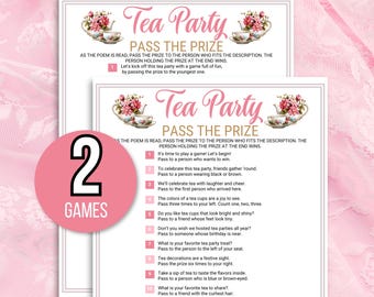 Tea Party Pass the Prize Games, Tea Party Pass the Present Games, Tea Party Games, Tea Party Activities, Ladies Tea Party Games, Tea Games