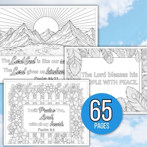 Bible Verse Coloring Pages, Bible Coloring Pages, Christian Coloring Book, Christian Coloring Sheets, Religious Coloring Pages, Bible, Bible