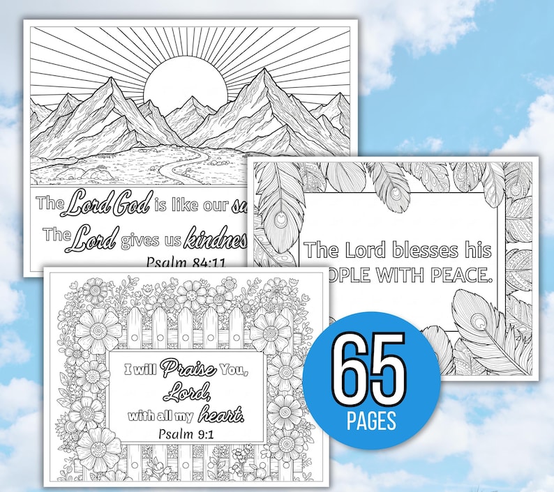 Bible Verse Coloring Pages, Bible Coloring Pages, Christian Coloring Book, Christian Coloring Sheets, Religious Coloring Pages, Bible, Bible