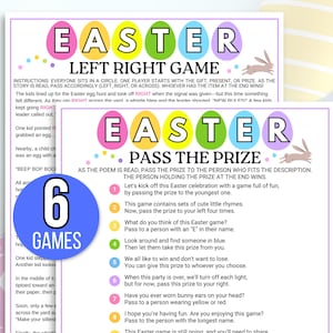 Easter Pass the Prize Game, Easter Pass the Present Game, Easter Pass the Gift Game, Easter Day Game, Easter Party Game, Easer Games, Easter