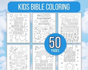Kids Bible Verse Coloring Pages, Kid's Bible Coloring Pages, Sunday School Coloring Pages, Christian Coloring Pages, Religious Coloring Page
