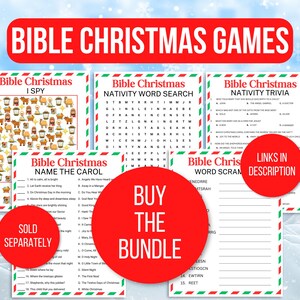 Christmas Bible Trivia Game, Church Christmas Party Game, Fun Christmas ...