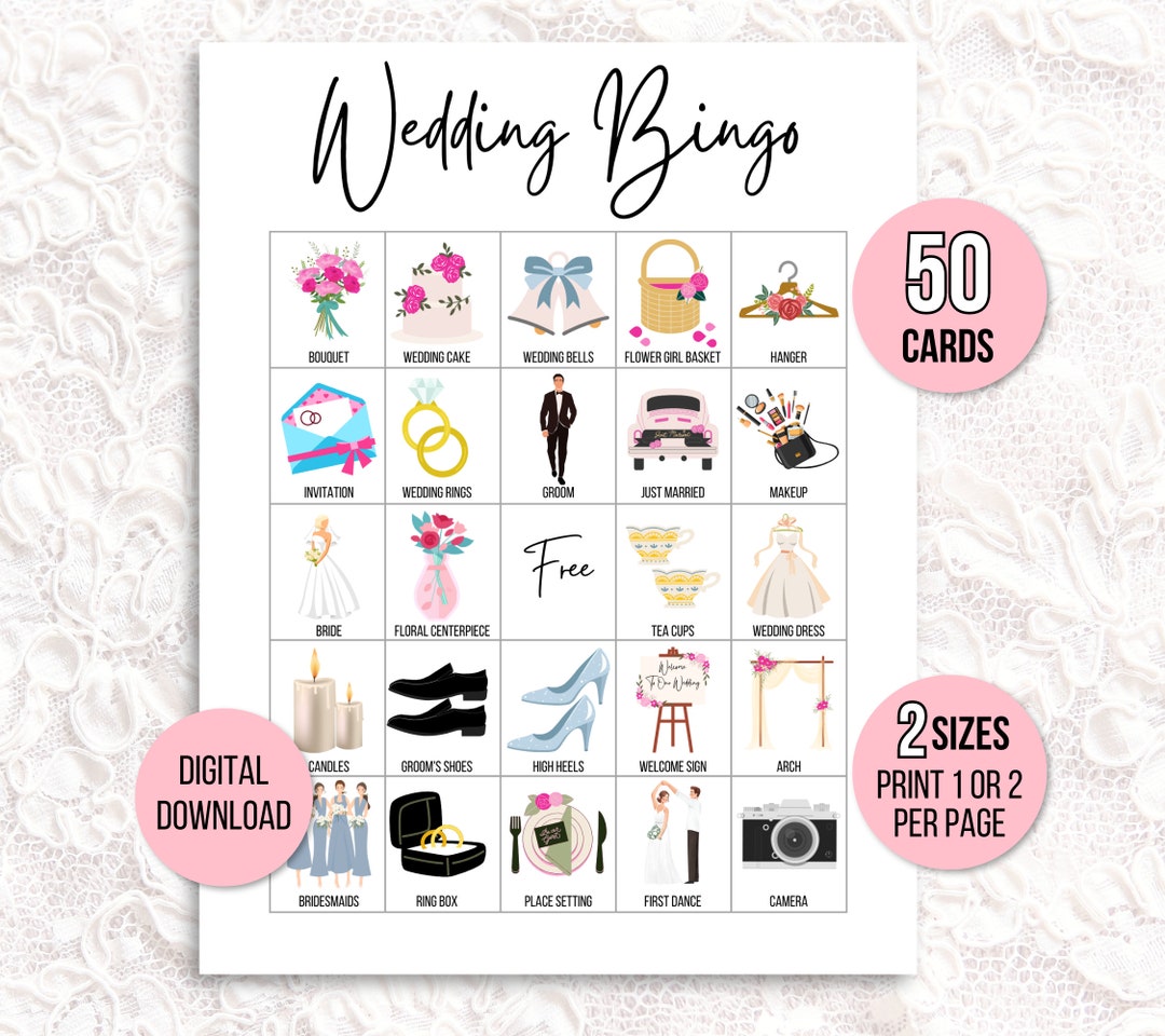 Le Jeu De Mariage Du Bingo - Les Jeux De Mariage