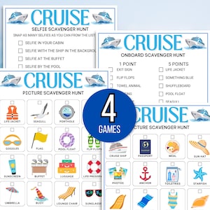 Cruise Scavenger Hunts, Cruise Games, Cruise Ship Games, Cruise Vacation Games, Family Cruise Games, Cruise Games Printable, Cruise Activity