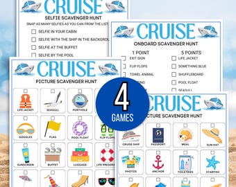 Cruise Scavenger Hunts, Cruise Games, Cruise Ship Games, Cruise Vacation Games, Family Cruise Games, Cruise Games Printable, Cruise Activity