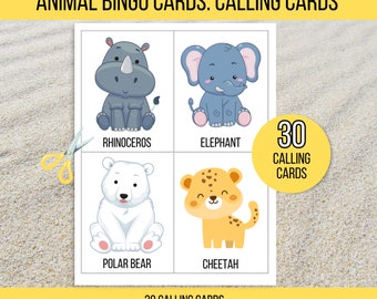 Jeu de Bingo des Animaux Jeu de Bingo avec 25 Cartes Set de