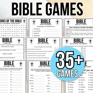 Bible Games, Women&#39;s Ministry Games, Sunday School Games, Bible Study Games, Bible Trivia Games, Bible Activities, Christian Games Bundle