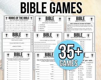 Jeux bibliques, Jeux du ministère des femmes, Jeux de l'école du dimanche, Jeux d'étude de la Bible, Jeux-questionnaires sur la Bible, Activités bibliques, Lot de jeux chrétiens