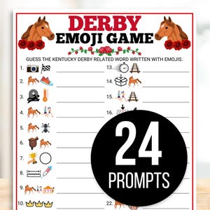 Emoji Kentucky Derby Game, Kentucky Derby Game, Emoji Kentucky Derby Game, Triple Crown Emoji, Horse Racing Games, Kentucky Derby Trivia