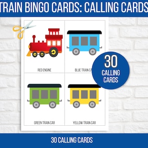 Train Bingo, 30 Printable Train Bingo Cards, Train Travel Bingo, Train ...