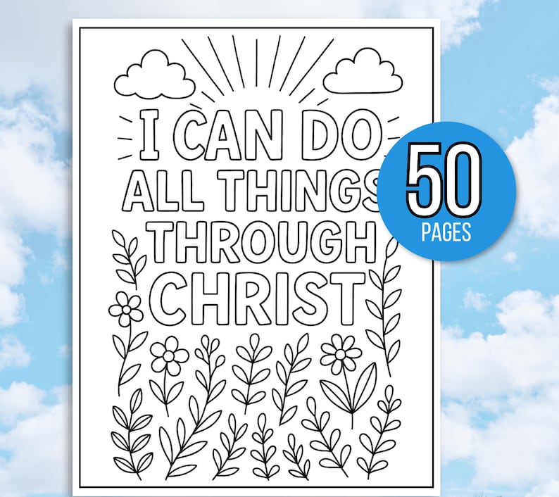 Kids Bible Verse Coloring Pages, Kid's Bible Coloring Pages, Sunday School Coloring Pages, Christian Coloring Pages, Religious Coloring Page