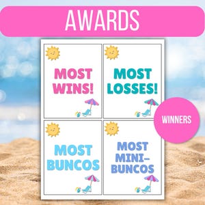 Summer Bunco Score Sheet, Summer Bunco, Summer Bunco Game, Summer Bunco Scorecards, Bunco Game Rules, Bunco Table Numbers, Bunco Tally Sheet