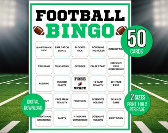 Bingo de futebol, 50 cartões de bingo de futebol exclusivos para impressão, jogo de futebol, atividade de futebol, jogo de bingo para impressão infantil, bingo de futebol infantil