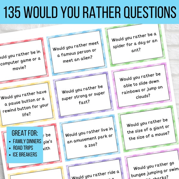 Would You Rather Etsy